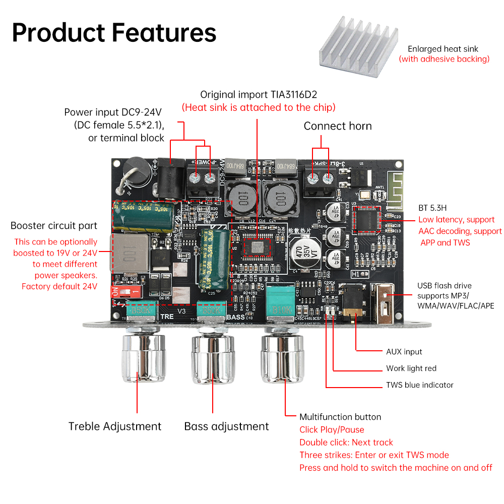 2 sztuki modułu wzmacniacza ZK – Diy Electronics Cabinet recenzja i cena