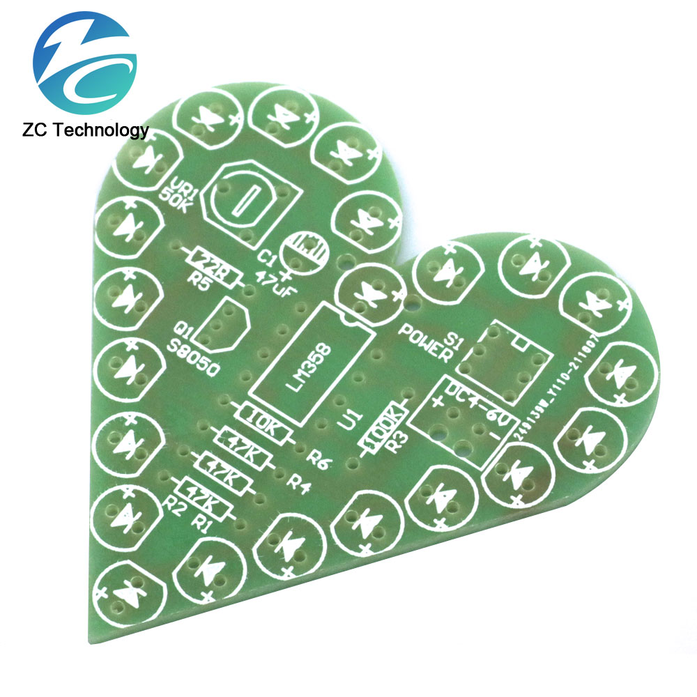 Zestaw DIY kształt serca lampa – Diy Electronics Project Kit recenzja i cena