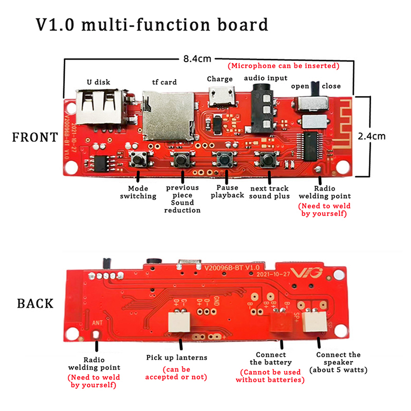 Wielofunkcyjna płytka drukowan – Diy Audio Electronics Kit recenzja i cena
